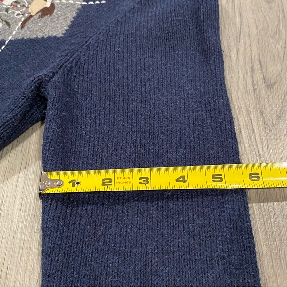 Croft & Barrow Full Zip Sweater Women’s S Embroidered Ice Skate Mittens Cardigan - Picture 14 of 16